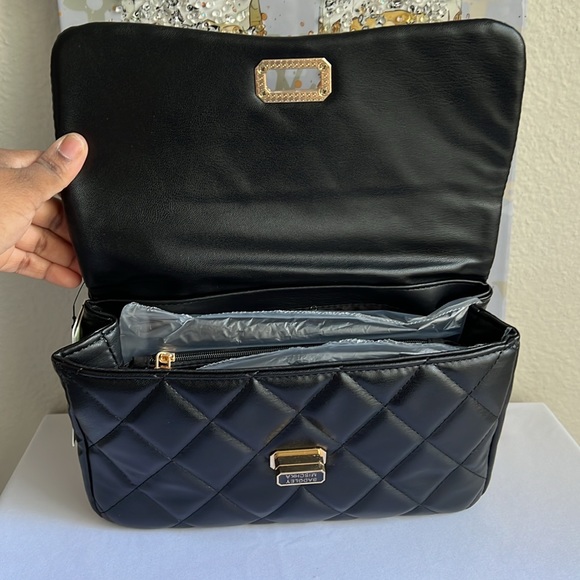 BADGLEY MISCHKA Diamond Quilted & Studs On Cover Crossbody - Picture 7 of 14